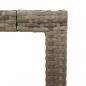 Preview: Gartentisch mit Akazienholz-Platte Grau 190x90x75cm Poly Rattan