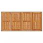 Preview: Gartentisch Beige 190x90x75 cm Poly Rattan Akazienholz