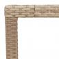 Preview: Gartentisch Beige 190x90x75 cm Poly Rattan Akazienholz