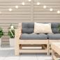 Preview: Gartensofa mit Armlehne und Kissen Massivholz Kiefer