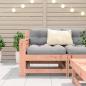 Preview: Gartensofa mit Armlehne und Kissen Massivholz Douglasie