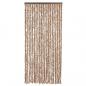 Preview: Fliegenvorhang Beige und Dunkelbraun 56x185 cm Chenille