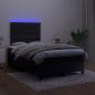 Preview: Boxspringbett mit Matratze & LED Schwarz 120x190 cm Samt