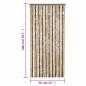 Preview: Fliegenvorhang Dunkelbraun und Beige 56x200 cm Chenille