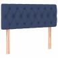 Preview: Boxspringbett mit Matratze Blau 100x200 cm Stoff