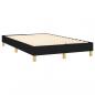 Preview: Boxspringbett mit Matratze Schwarz 120x200 cm Stoff