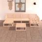 Preview: ARDEBO.de - 7-tlg. Garten-Lounge-Set Massivholz Kiefer