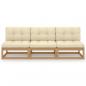 Preview: 3-Sitzer-Sofa mit Kissen Kiefer Massivholz