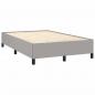 Preview: Boxspringbett mit Matratze Hellgrau 120x190 cm Stoff