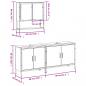 Preview: 3-tlg. Badmöbel-Set Braun Eichen-Optik Holzwerkstoff