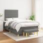 Preview: Boxspringbett mit Matratze Schwarz 120x190 cm Stoff