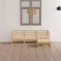 Preview: ARDEBO.de - 4-tlg. Garten-Lounge-Set Massivholz Kiefer