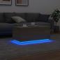 Preview: Couchtisch mit LED-Leuchten Sonoma-Eiche 90x50x40 cm