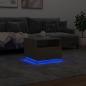 Preview: Couchtisch mit LED-Leuchten Sonoma-Eiche 50x49x40 cm