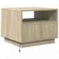 Preview: Couchtisch mit LED-Leuchten Sonoma-Eiche 50x49x40 cm