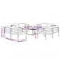 Preview: 9-tlg. Garten-Lounge-Set mit Kissen Aluminium Anthrazit