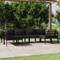 Preview: ARDEBO.de - 6-tlg. Garten-Lounge-Set mit Kissen Aluminium Anthrazit