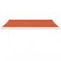 Preview: Markise Einziehbar Orange und Braun 3x2,5 m Stoff und Aluminium