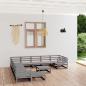 Preview: ARDEBO.de - 12-tlg. Garten-Lounge-Set Massivholz Kiefer