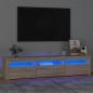 Preview: ARDEBO.de - TV-Schrank mit LED-Leuchten Sonoma-Eiche 180x35x40 cm