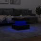 Preview: Couchtisch mit LED-Leuchten Schwarz 50x50x40 cm