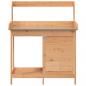 Preview: Pflanztisch mit Schrank Braun 110,5x45x124,5cm Massivholz Tanne