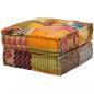 Preview: 2-Sitzer Modularer Pouf Patchwork Stoff 