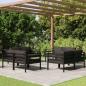 Preview: ARDEBO.de - 8-tlg. Garten-Lounge-Set mit Kissen Aluminium Anthrazit