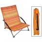 Preview: ARDEBO.de - HI Strandstuhl Klappbar Orange 65 × 55 × 25/65 cm