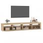 Preview: TV-Schrank mit LED-Leuchten Sonoma-Eiche 240x35x40 cm