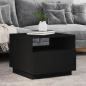 Preview: ARDEBO.de - Couchtisch mit LED-Leuchten Schwarz 50x49x40 cm