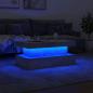 Preview: Couchtisch mit LED-Leuchten Betongrau 90x50x40 cm