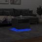 Preview: Couchtisch mit LED-Leuchten Grau Sonoma 50x49x40 cm