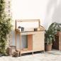 Preview: Pflanztisch mit Schrank 110,5x45x124,5 cm Massivholz Tanne