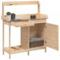 Preview: Pflanztisch mit Schrank 110,5x45x124,5 cm Massivholz Tanne