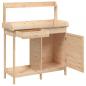 Preview: Pflanztisch mit Schrank 110,5x45x124,5 cm Massivholz Tanne