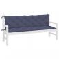 Preview: Gartenbank-Auflagen 2 Stk. Marineblau 180x50x7 cm Oxford-Gewebe