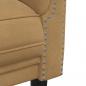 Preview: 3-Sitzer Sofa Braun Kunstleder Wildleder-Optik