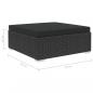 Preview: 6-tlg. Garten-Lounge-Set mit Kissen Poly Rattan Schwarz