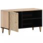 Preview: TV-Schrank 80x31x46 cm Massivholz Mango