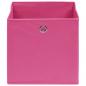 Preview: Aufbewahrungsboxen 4 Stk. Vliesstoff 28x28x28 cm Rosa