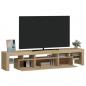 Preview: TV-Schrank mit LED-Leuchten Sonoma-Eiche 200x36,5x40 cm