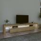 Preview: TV-Schrank mit LED-Leuchten Sonoma-Eiche 215x36,5x40 cm