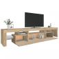 Preview: TV-Schrank mit LED-Leuchten Sonoma-Eiche 215x36,5x40 cm