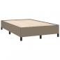 Preview: Boxspringbett mit Matratze & LED Taupe 120x190 cm Stoff