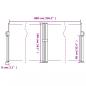 Preview: Seitenmarkise Ausziehbar Anthrazit 140x600 cm