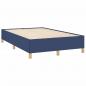 Preview: Boxspringbett mit Matratze Blau 120x190 cm Stoff