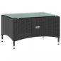 Preview: 8-tlg. Garten-Lounge-Set mit Auflagen Poly Rattan Schwarz