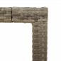 Preview: Gartentisch mit Glasplatte Grau 90x90x75 cm Poly Rattan