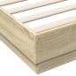 Preview: Bettgestell Sonoma-Eiche 140x190 cm Holzwerkstoff